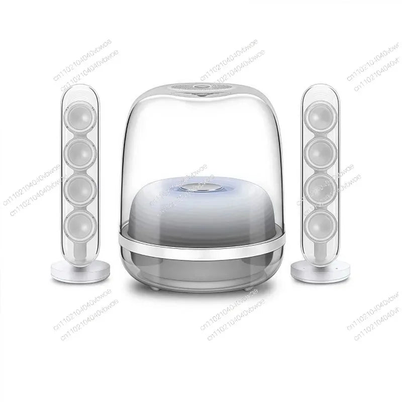 2.1 High-quality Bluetooth speaker Glazed 4 wireless Bluetooth speaker Home desktop audio Voice intelligent digital
