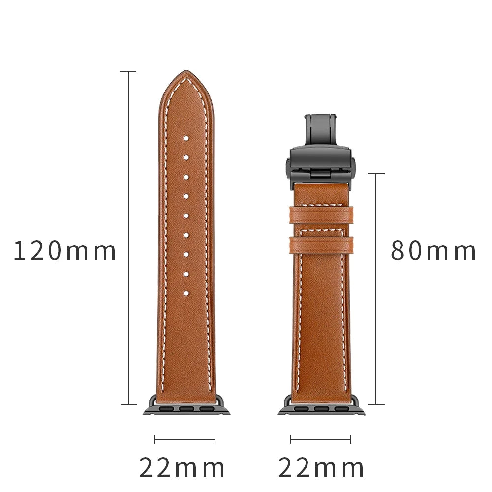 Apple Watch Leather Strap - Classic, Stylish, Comfortable