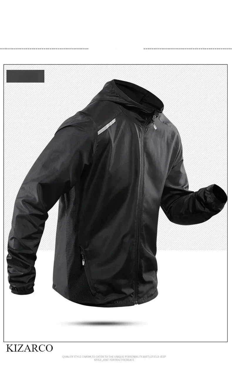Chaqueta de running con capucha