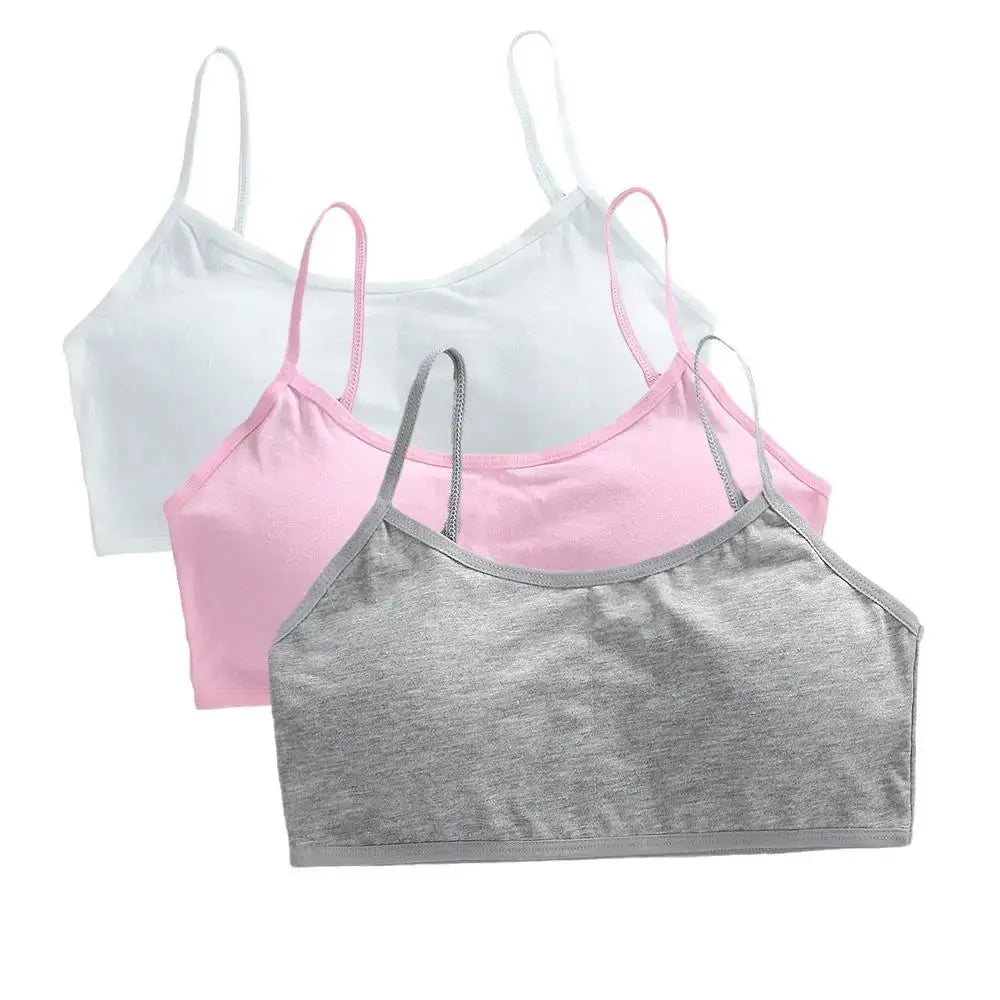 Girls Breathable Cotton Bras