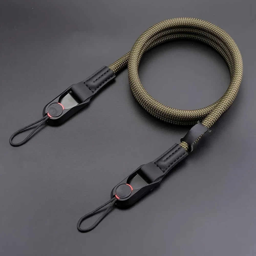 Quick Release Round Rope Camera Strap Fast Detachable Shoulder Strap for DSLR Mirrorless Camera Adjustable Camera Neck Strap