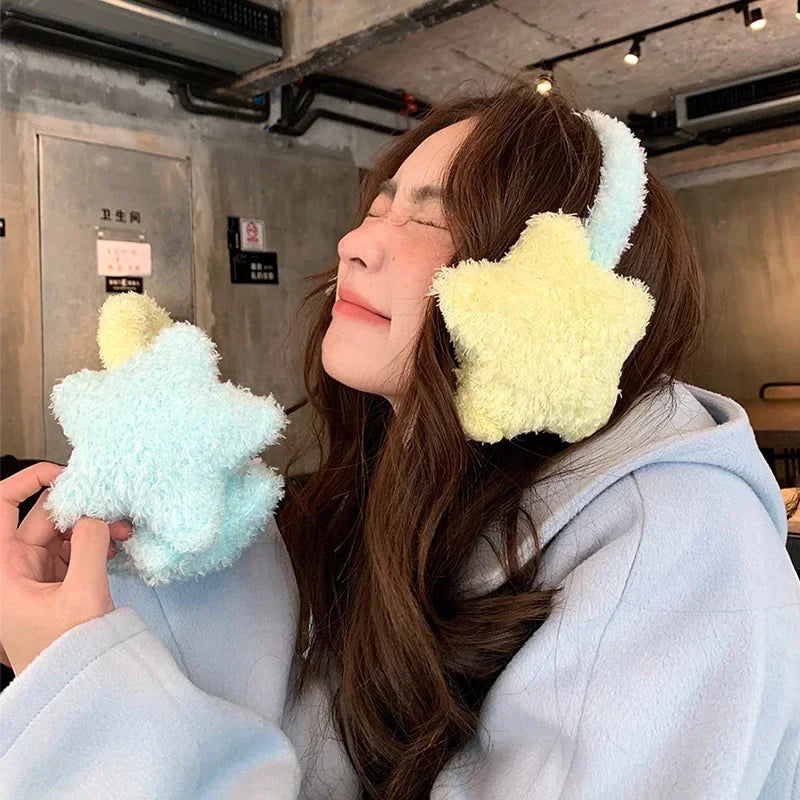 Orejas de felpa de estrella Kawaii
