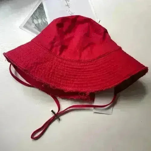 Luxury Bucket Beach Hat - Y2K Wide Brim Sun Hat - Wedding & Party Elegant