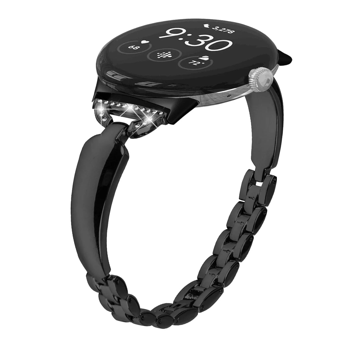 Google Pixel Watch 5, 4 & 3 41mm Slim Bling Chain Bracelet Band