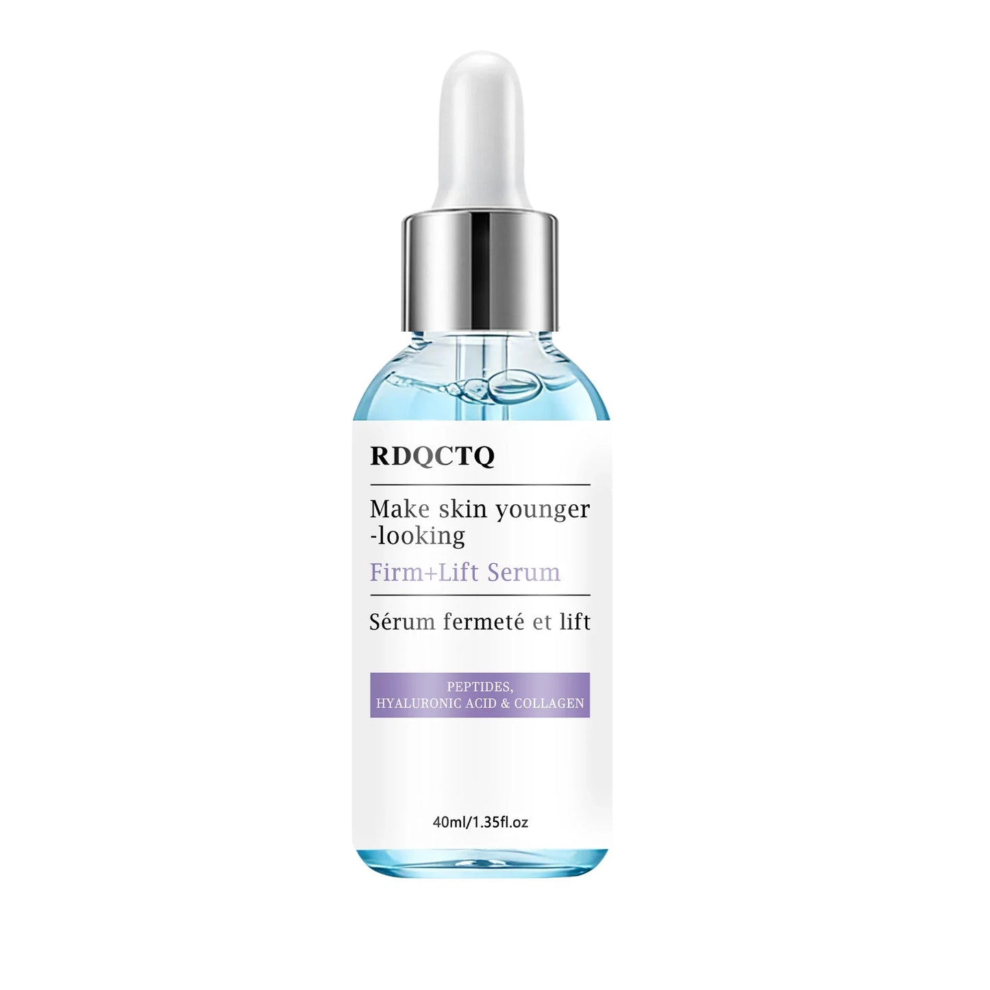 Face Serum with Peptides Hyaluronic Acid Collagen Hydrating Facial Treatment for Smooth Skin Texture & Elasticity Enhancement