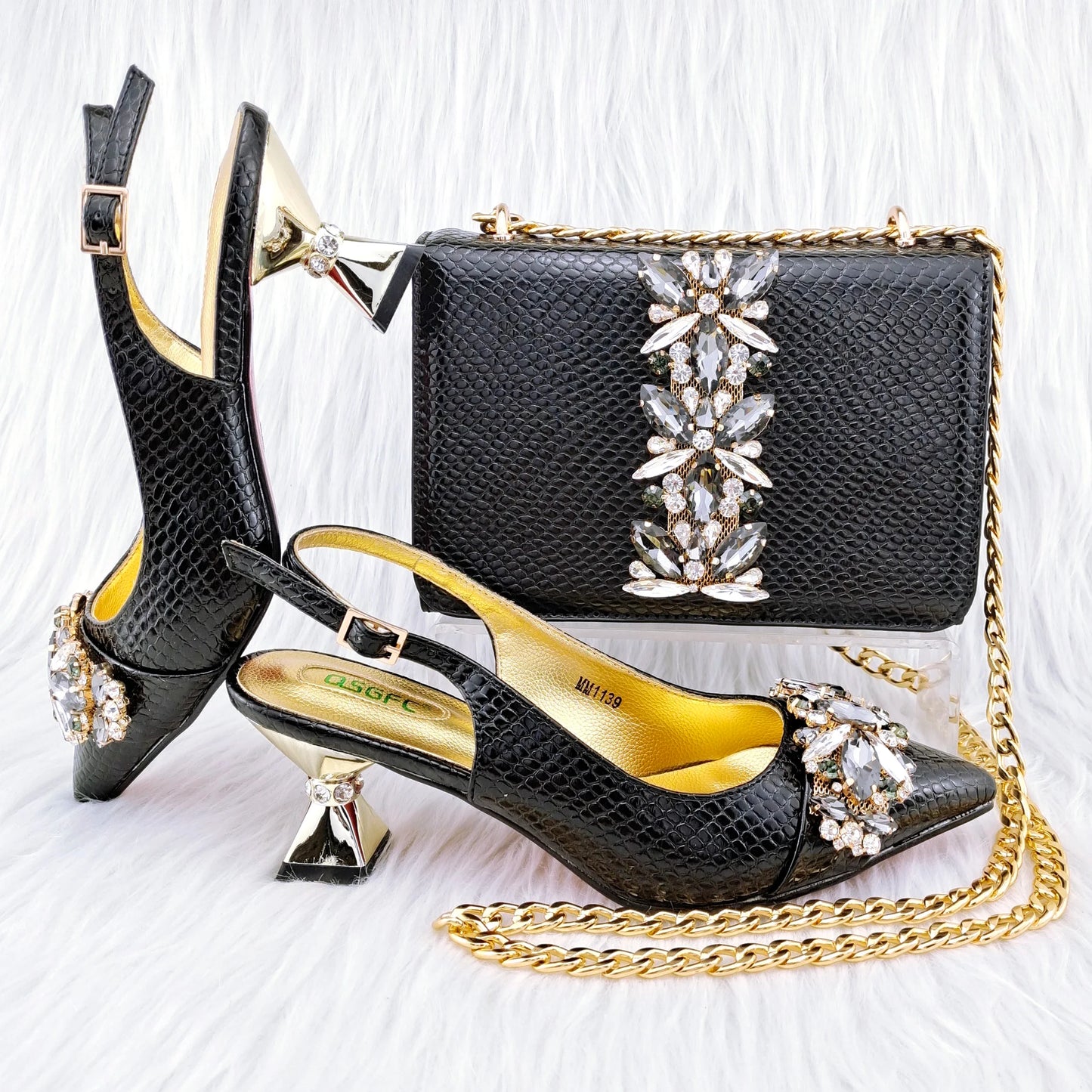 Último Conjunto de Zapatos y Bolso a Juego HGY1-1