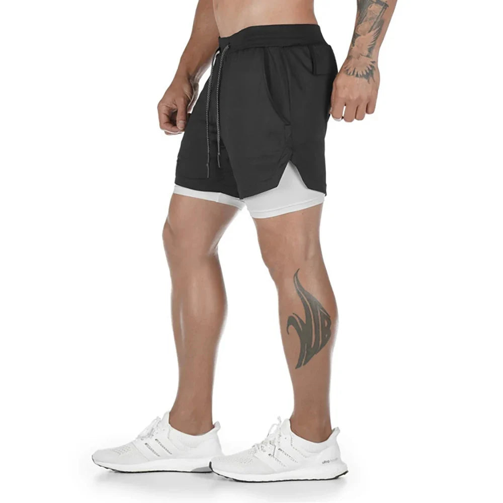 Men's High Performance 2-in-1 Running Shorts