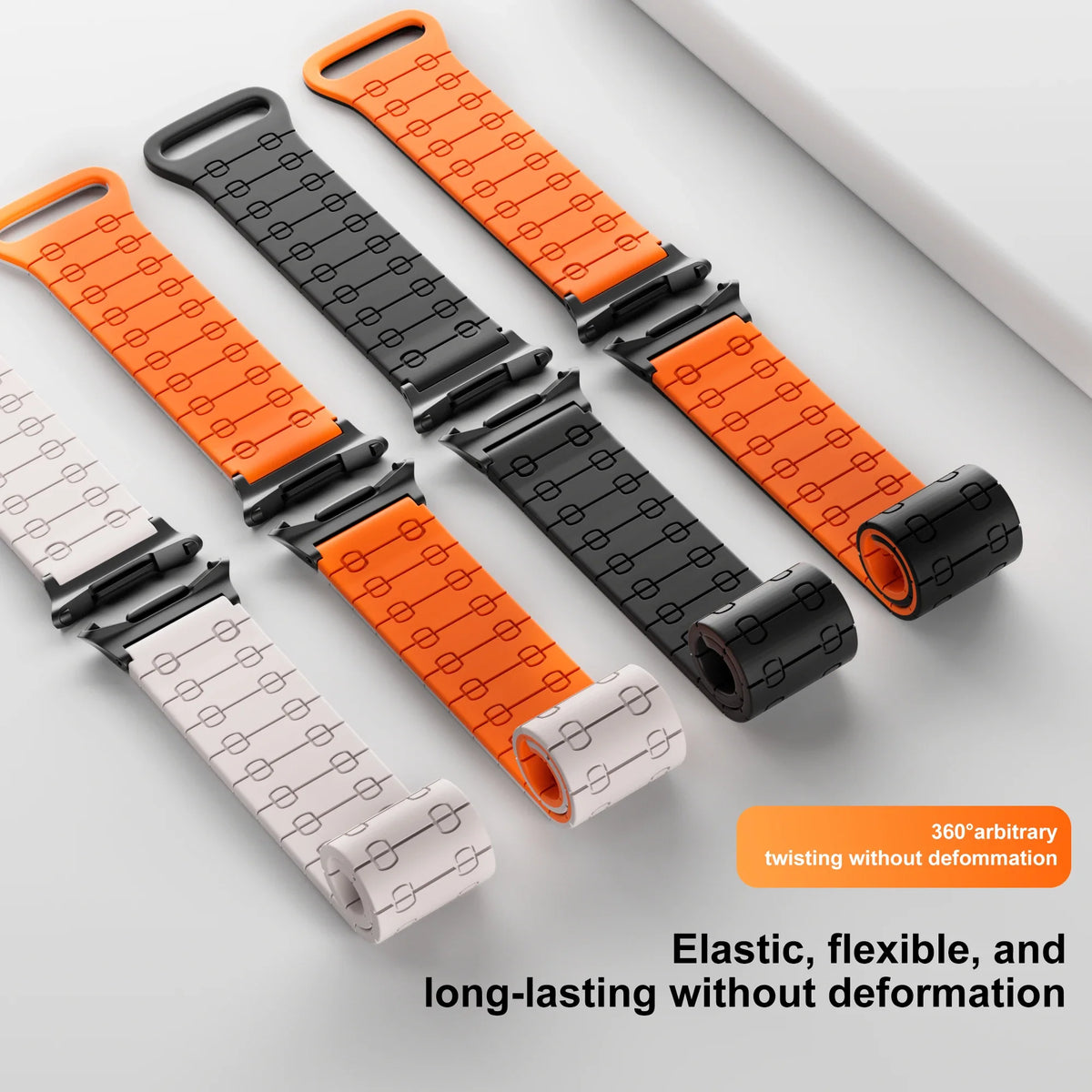 Samsung Galaxy Silicone Link Watch Band – Magnetic for Ultra/Ultra2/Watch8/Watch8 Classic/Watch9