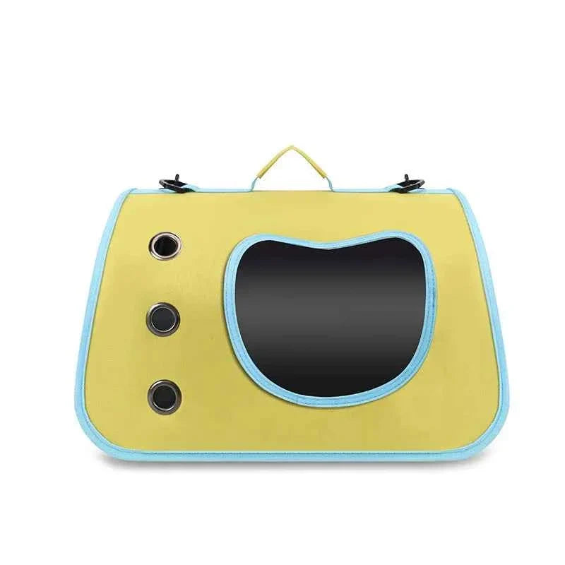 Collapsible Pet Carrier with Plastic Panels and Top and Side Entry