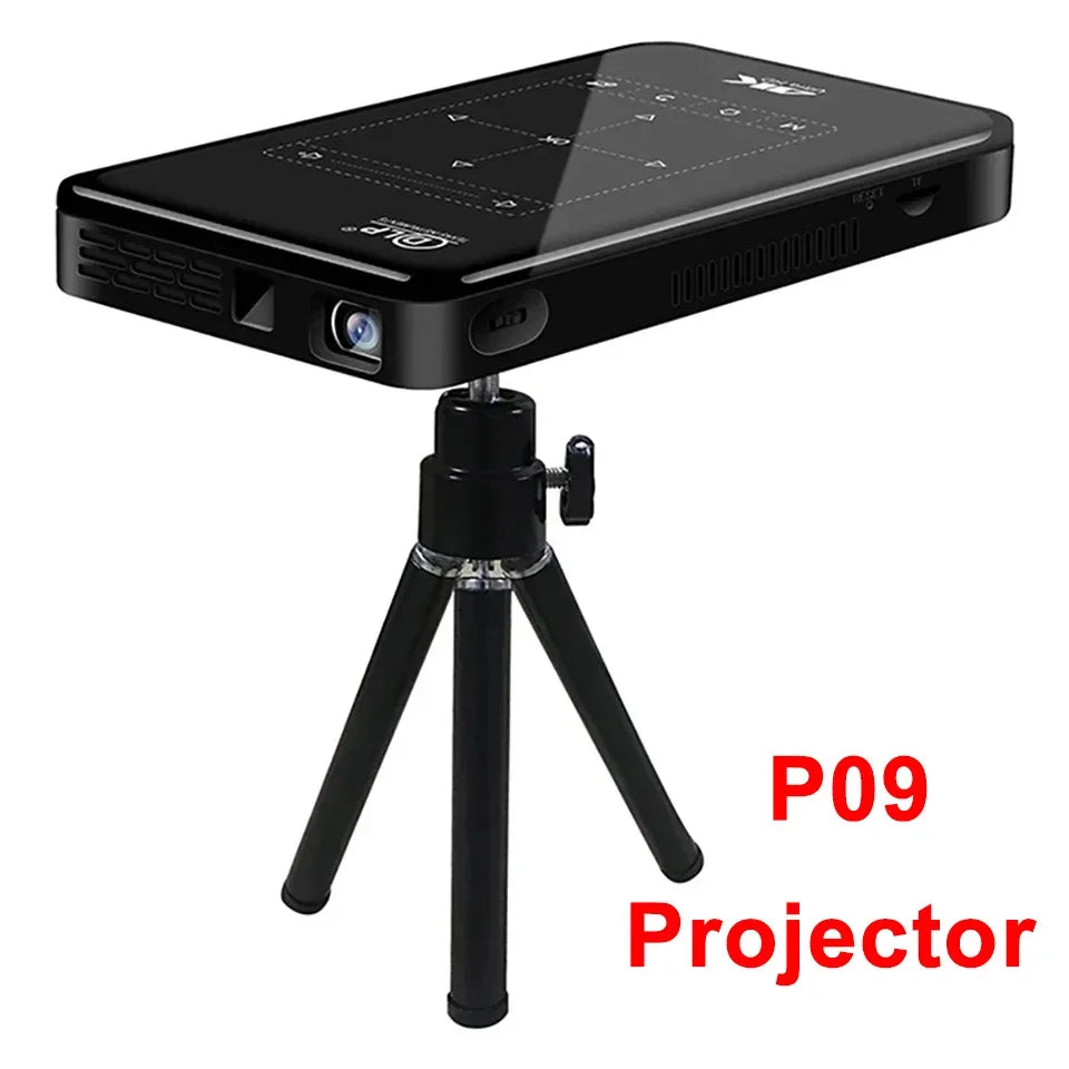P09 4K Full HD Projector Android 2.4G/5G WiFi BT 4.0 Home Theater S905X,Quad core ARM Cortex-A53 CPU Video Portable Projectors