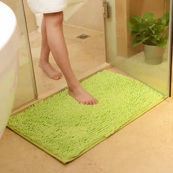 Soft Floor Carpet Non-slip Bathing Room Rug Water Absorption Shaggy Kitchen Rug Door Way Feet Mat Dirt Barrier Cushion Mat Rug