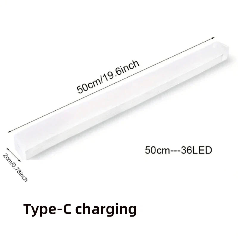 Motion Sensor Lamp Night Light Wireless LED USB Type C Rechargeable Lamp for Kitchen Cabinet Bedroom Wardrobe Staircase Lighting