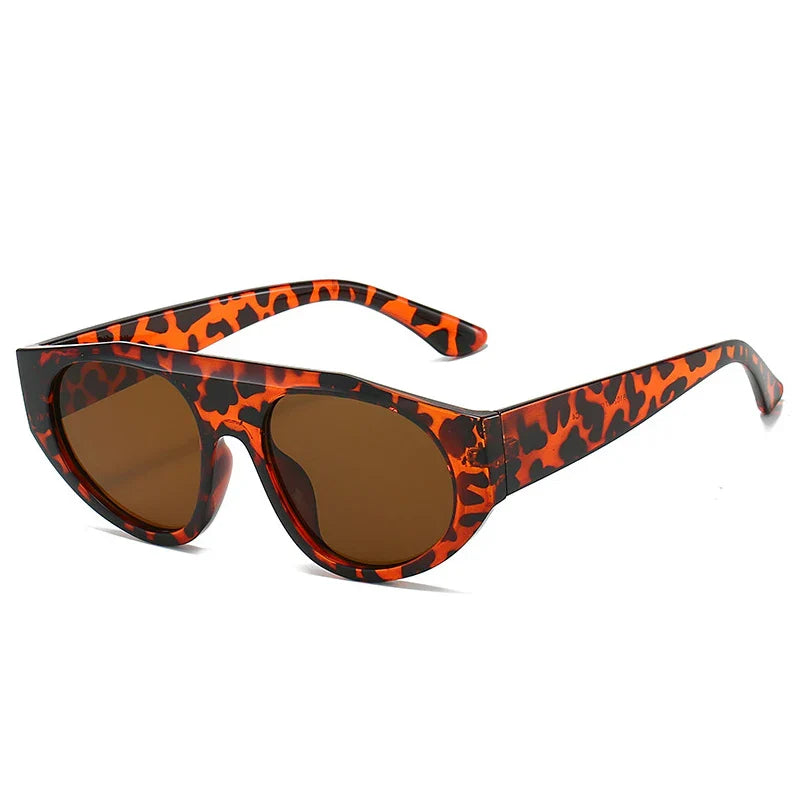 SHAUNA Retro Pilot Men Sunglasses Shades UV400 Fashion Gradient Women Double Color Punk Sun Glasses