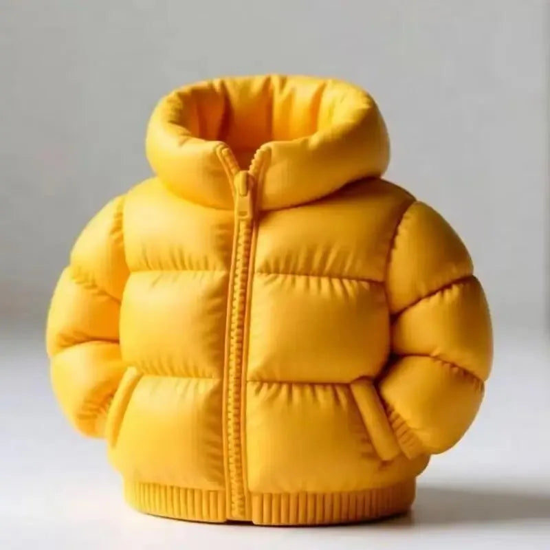Down Jacket-Shaped Pen Holder Desktop Organizer for Stationery Makeup Brushes Home Office Shelf Decor, for Shool Gift