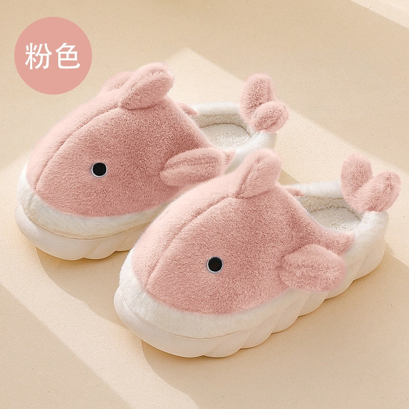 Pantuflas de tiburón suaves