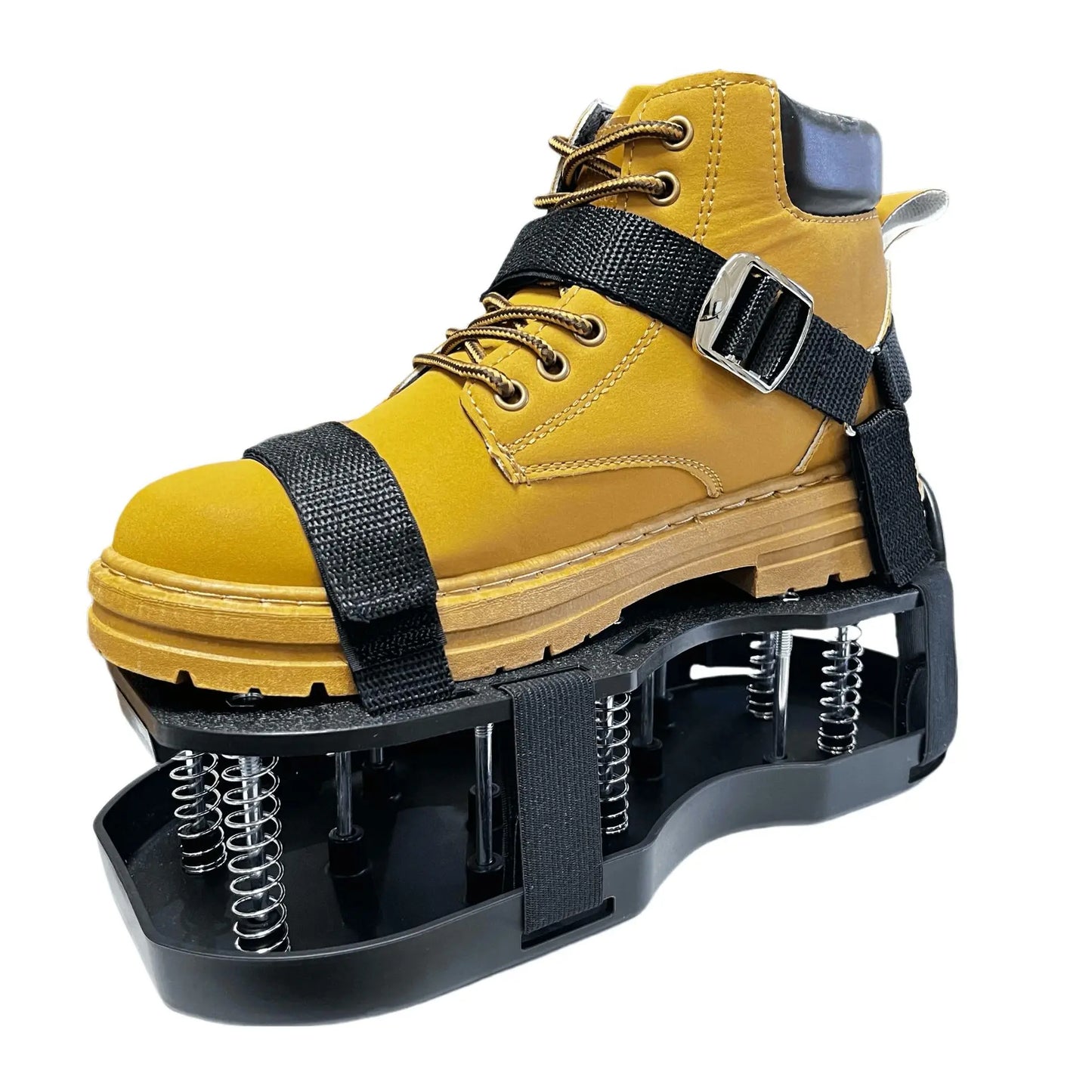 Lawn Aerator Shoes for Grass Layer with Spiked Bottom Spring Base Adjustable Strap with Hook Loop Strap for Yard Lawn Garden Use