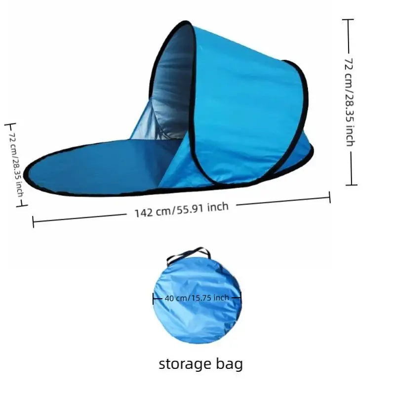 Outdoor tent for single casual use, quick setup in one second,beach sun protection, sunshade, camping, sunbathing