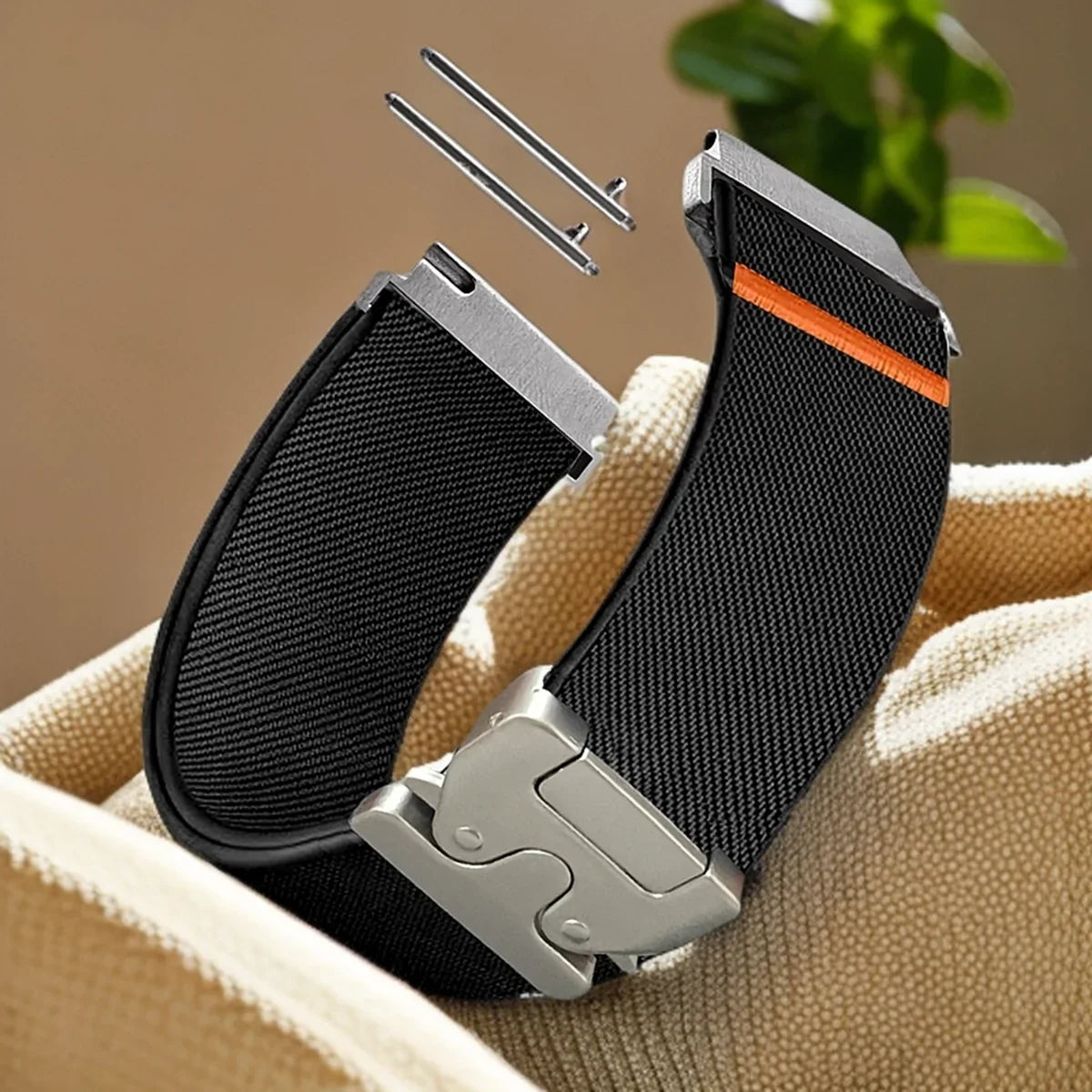 COROS PACE & APEX Elastic Nylon Band with Metal Hook Clasp