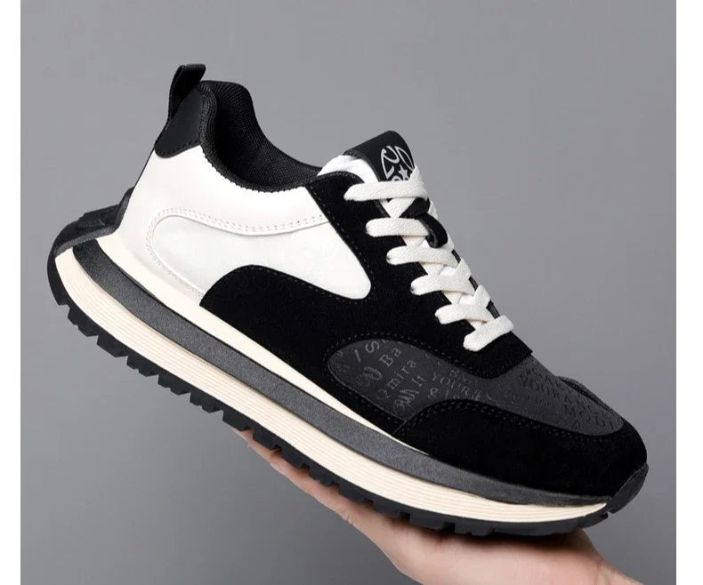 Men Shoes 2025 Spring Autumn New Fashion Comfortable Height Increase Casual Running Shoes Breathable Non Slip Platform Sneakers