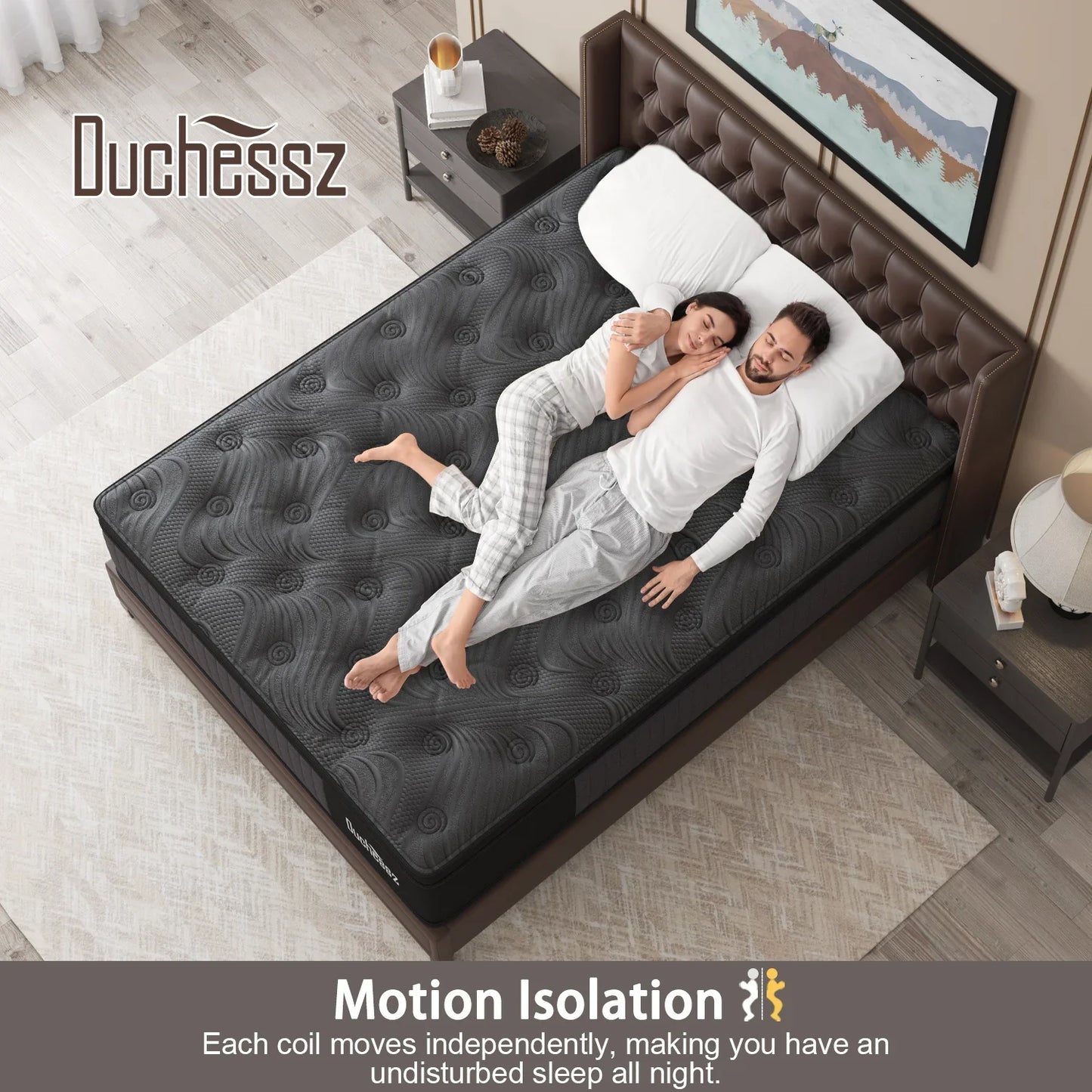 10"12"14"Twin Full Queen King Size Gel Memory Foam Pocket Spring Hydird Mattress In A Box Medium Firm