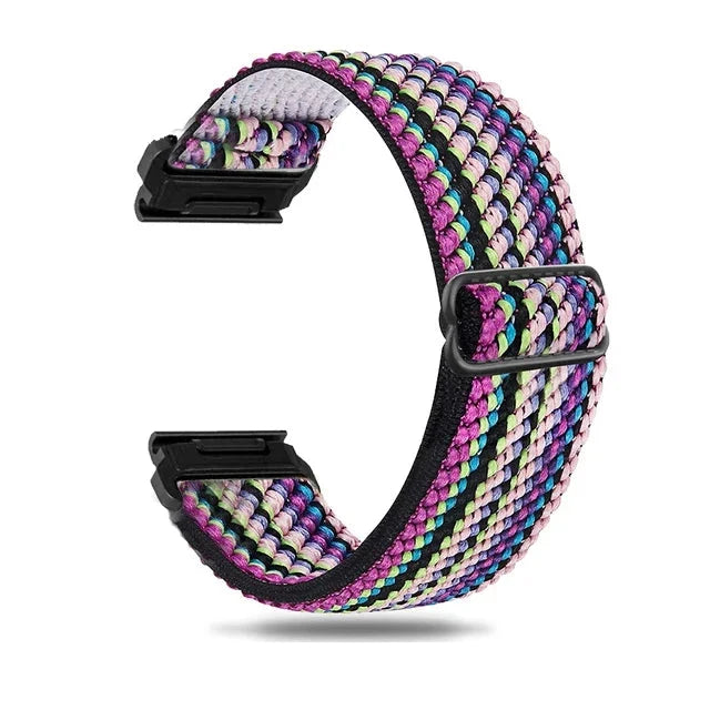 Garmin QuickFit 20/22/26mm Elastic Bohemian Woven Nylon Band