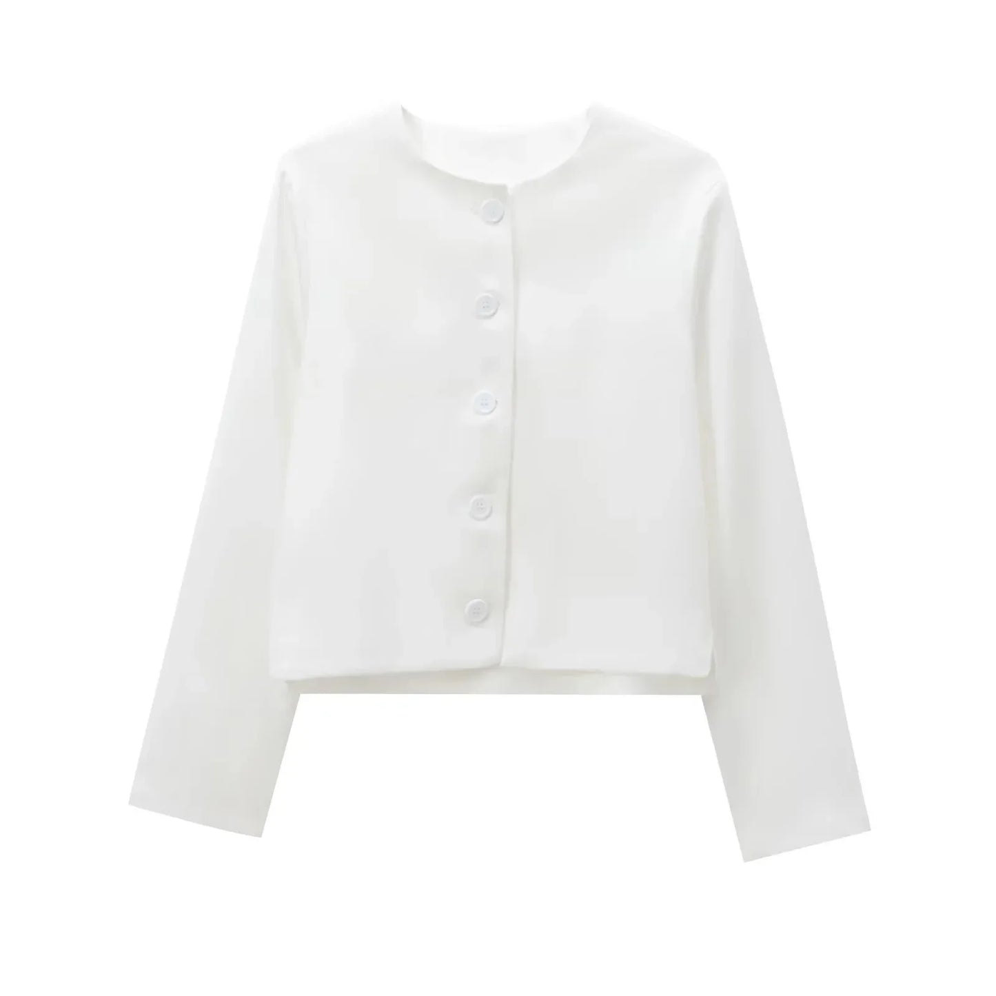 Foridol Solid O-neck Single Breasted Black Blazer Coat Women Autumn Winter Short Jacket Office Lady Vintage Buttons Veste