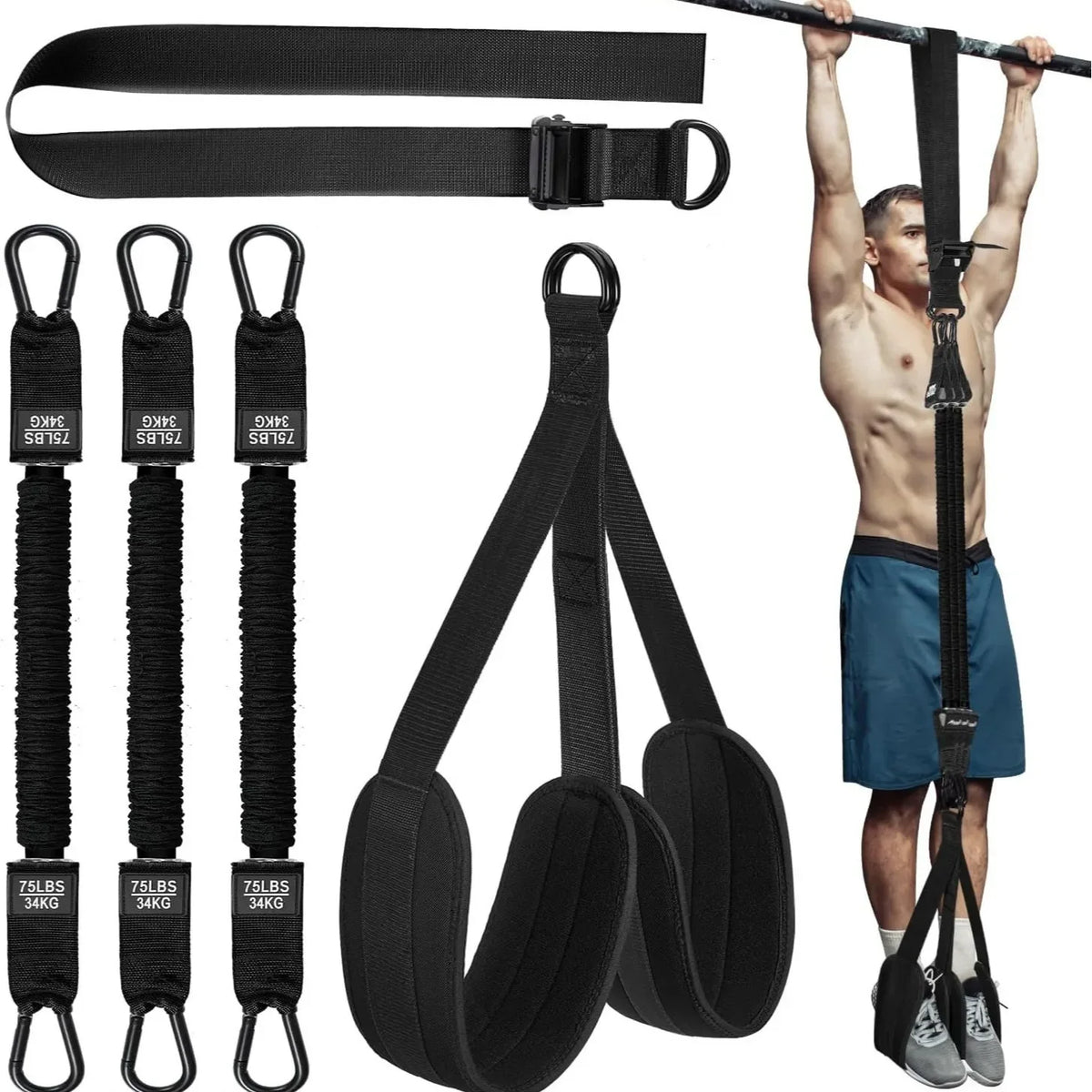 Enhanced Pull-Up Performance with Elastic Bands