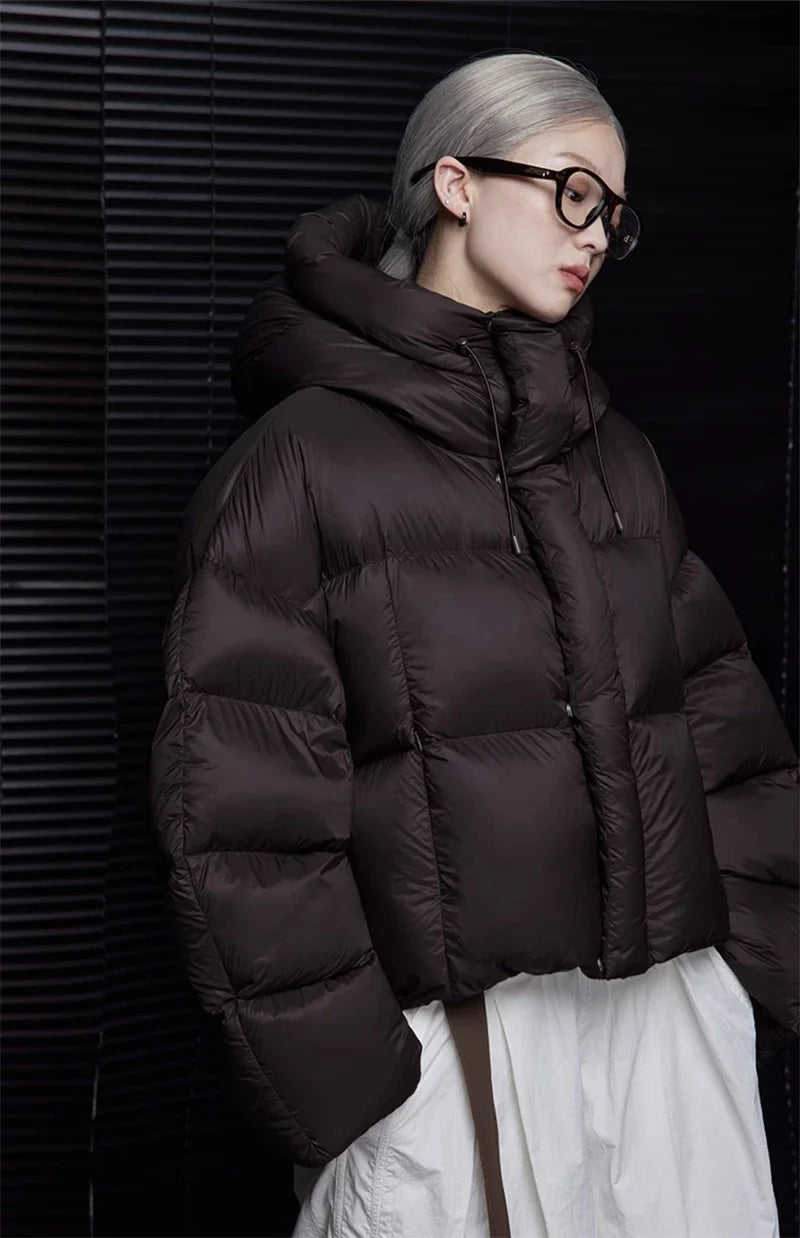 2026 Hot Sale Winter Parka Women Hooded Cotton Puffer Bread Jacket Zip Up Korean Casual Solid Thick Warm Outwears куртка женская