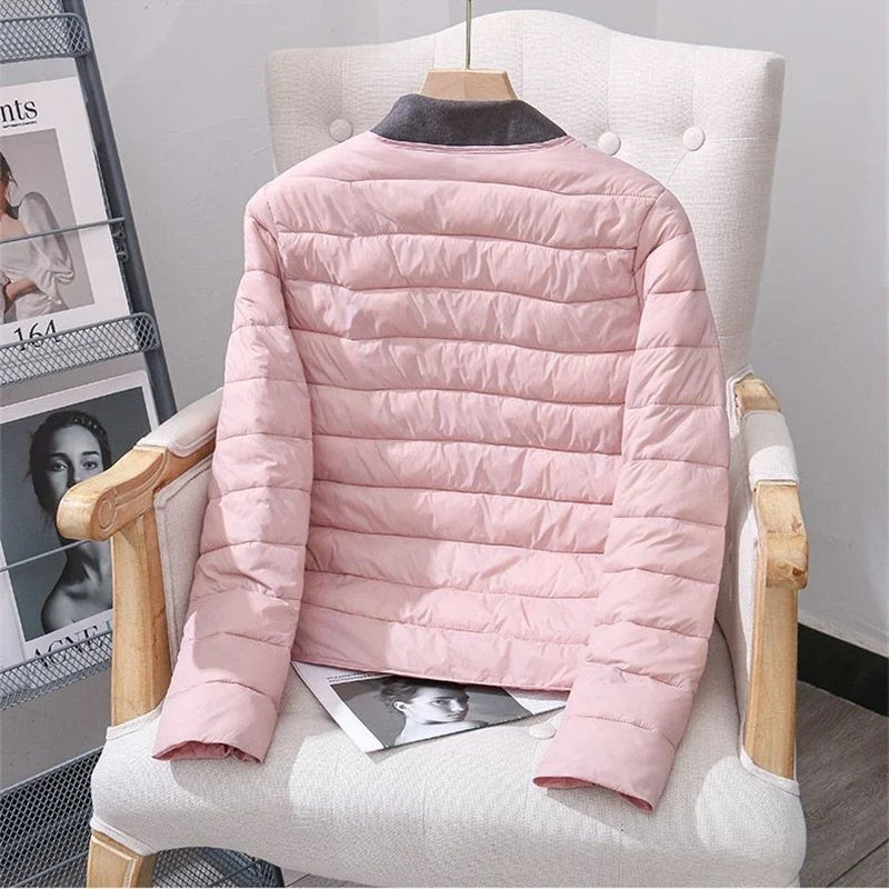 Women White Duck Down Slim Jackets 2025 New Arrivals Autumn Winter Warm Female Fashion Ultra Lightweight Packable Puffer Coats