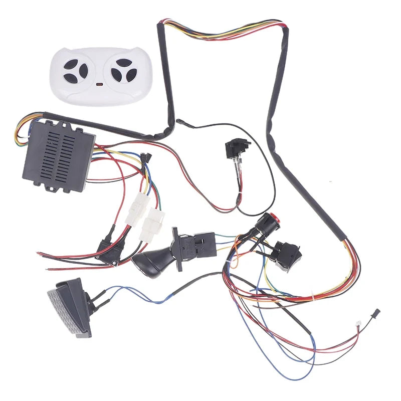 //Children Electric Car DIY Modified Wires And Switch Kit With 2.4G Bluetooth RC And Controller For Baby Electric Car Self-made
