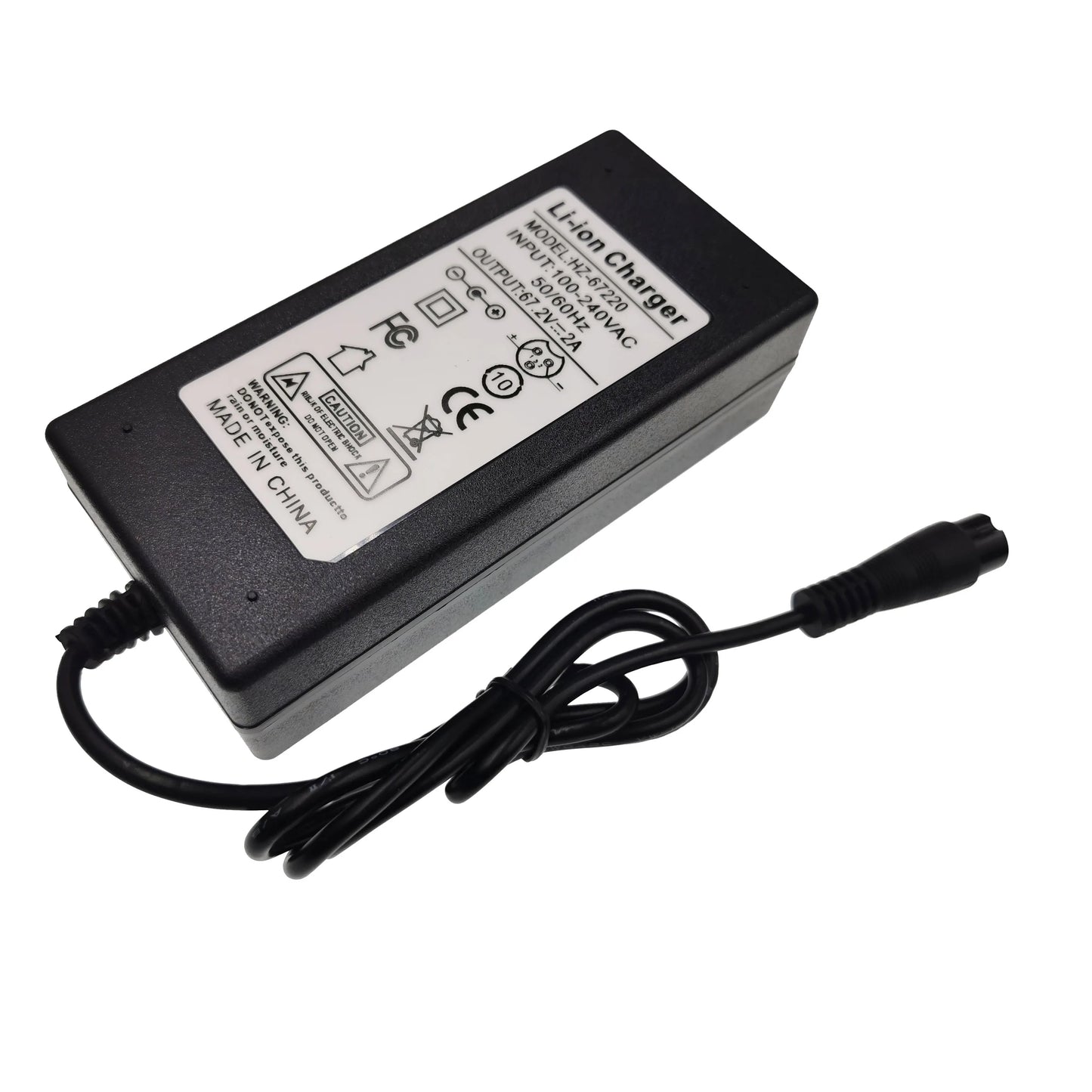 60V 16S  e-bike electric bicycle  67.2V 2A Li-ion Battery Charger  Wheelbarrow Electric self balancing unicycle scooter Charge