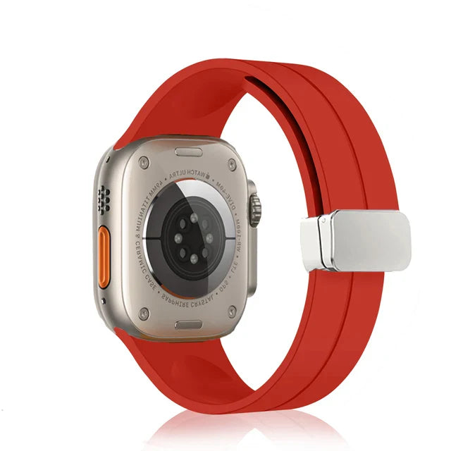 Magnetic Strap For Apple watch ultra 2 band 49mm Silicone Bracelet iWatch Series 9 7 8 6 5 4 3 se 44mm 45mm 40mm 41mm 42mm 38mm