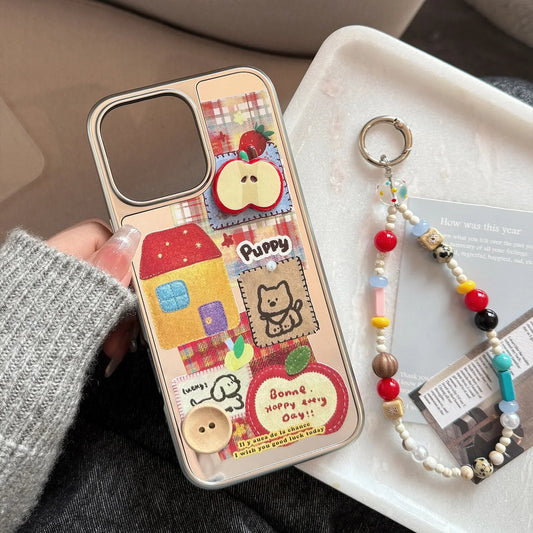 Ins 3D Phone Case with Lanyard For iPhone