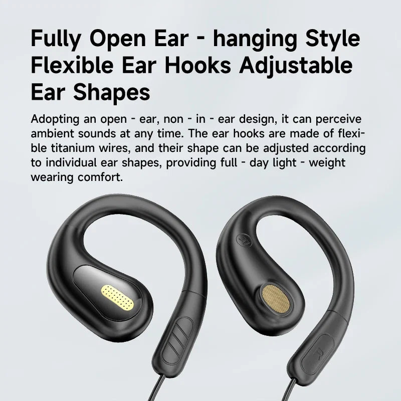 YX2 Clip-on Wired Control Type C&3.5mm Headphones 9D Surround Sound Bass Earbuds Sports Gaming Headset ENC Earphones For Samsung