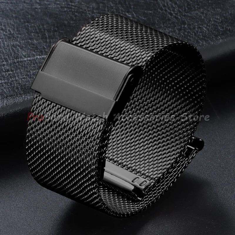 Garmin 14/18/20/22/24mm Milanese Mesh Band with Sliding Clasp