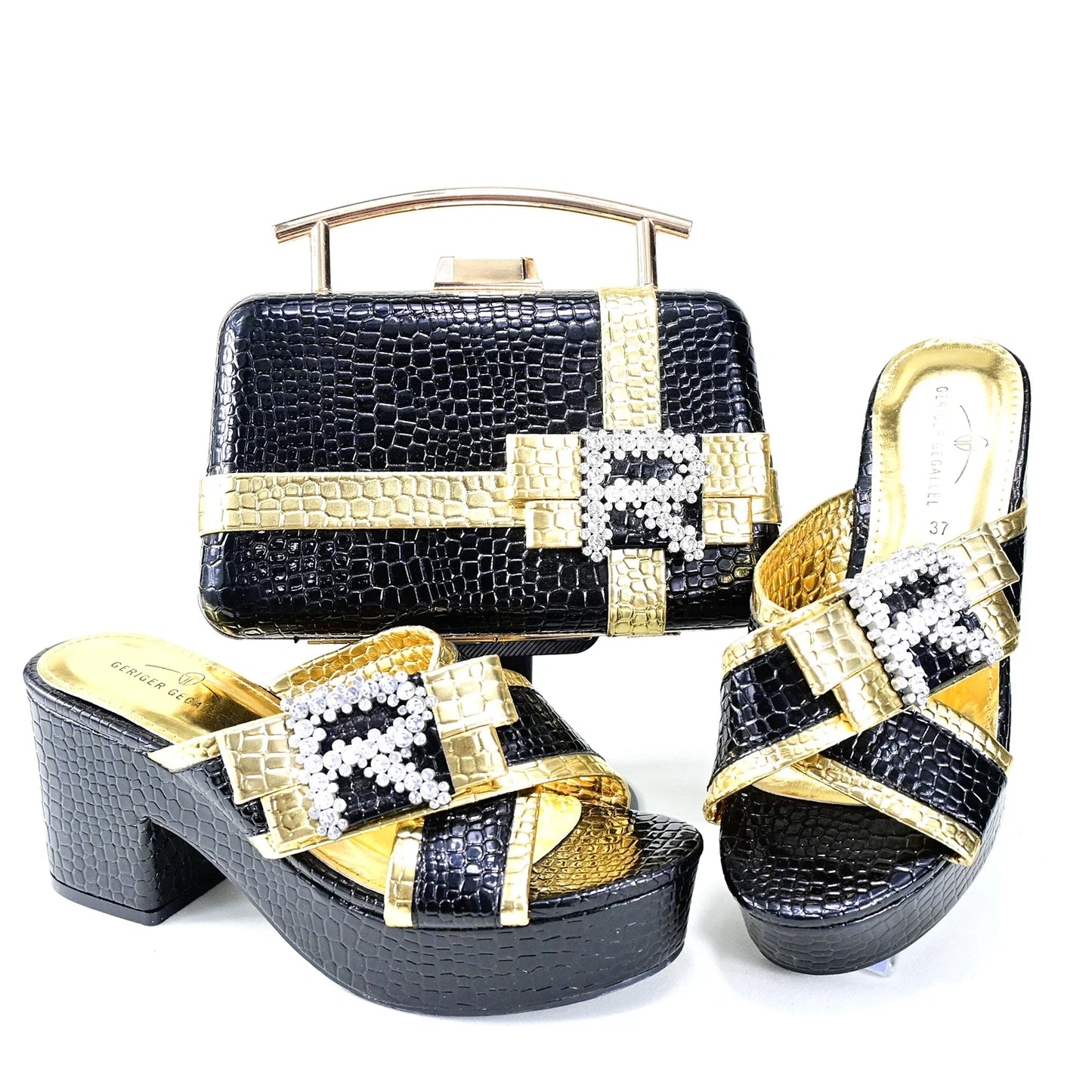 Conjunto a juego de zapatos y bolso HRT1-8