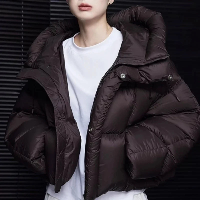2026 Hot Sale Winter Parka Women Hooded Cotton Puffer Bread Jacket Zip Up Korean Casual Solid Thick Warm Outwears куртка женская