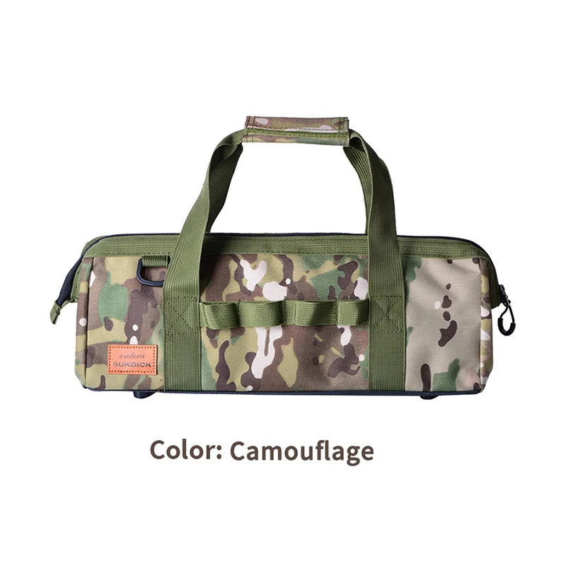 Camping Tool Storage Bag, Large-Capacity Tool Kit, Can Be Hung With a Climbing Buckle, High Toe Nail, Five Colors to Choose From