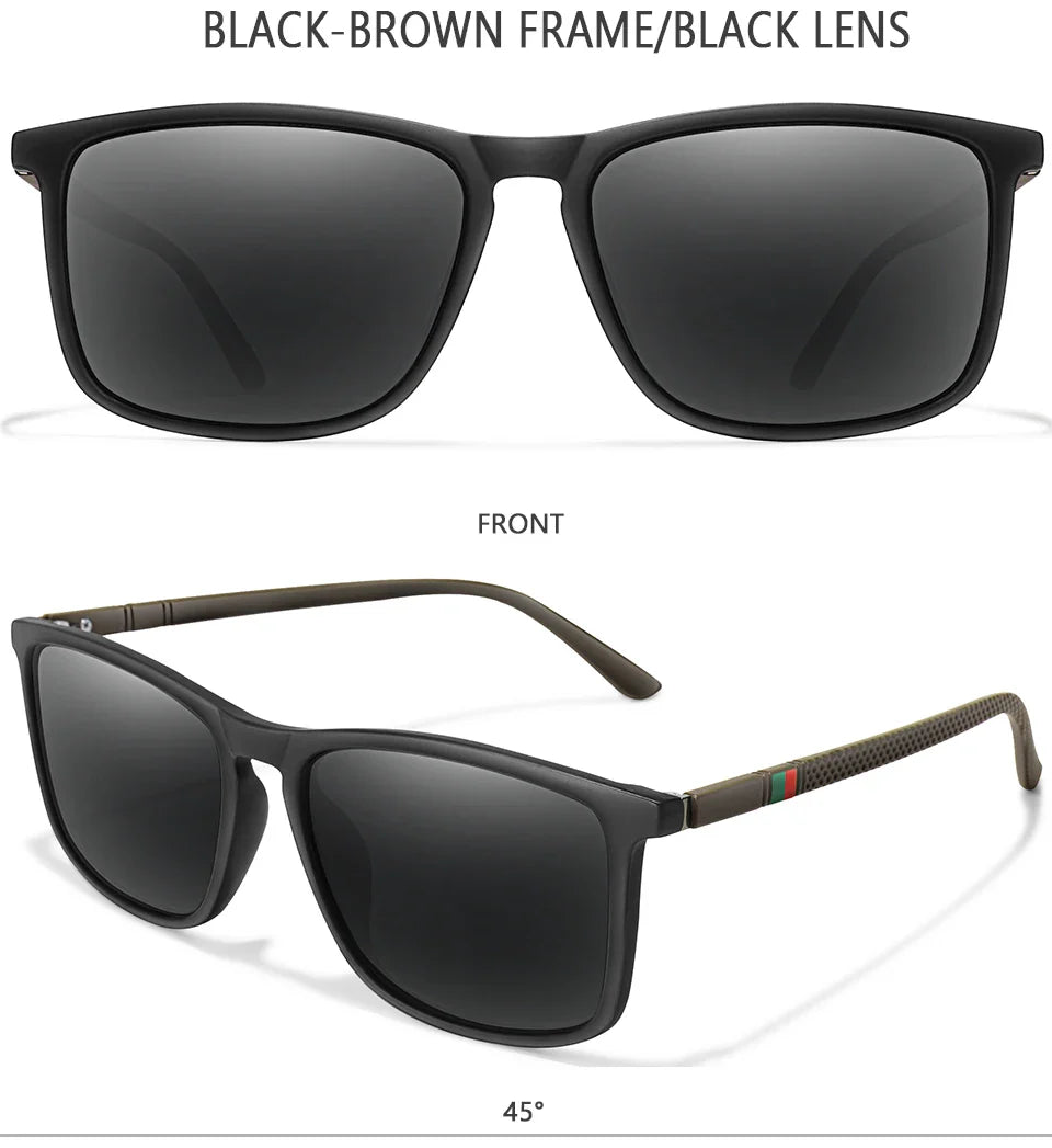 Luxury Square Vintage Polarized Cycling Sunglasses Men Women Fashion Travel Driving Fishing Sun Glasses Male Eyewear UV400