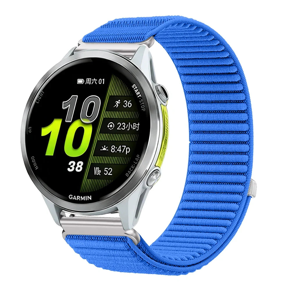 Garmin 18/20/22mm Quick Release Breathable Ribbed Nylon Loop Band