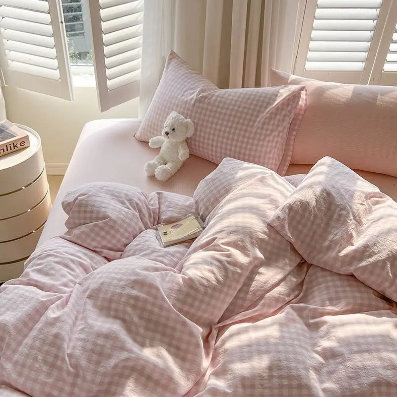 Bonito juego de cama de guinga