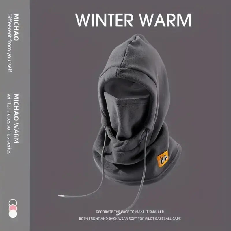 Winter Warm Hat with Mask and Neck Warmer 3-in-1 Windproof Balaclava for Men Women Masked Hat Cycling Cold Weather Protection