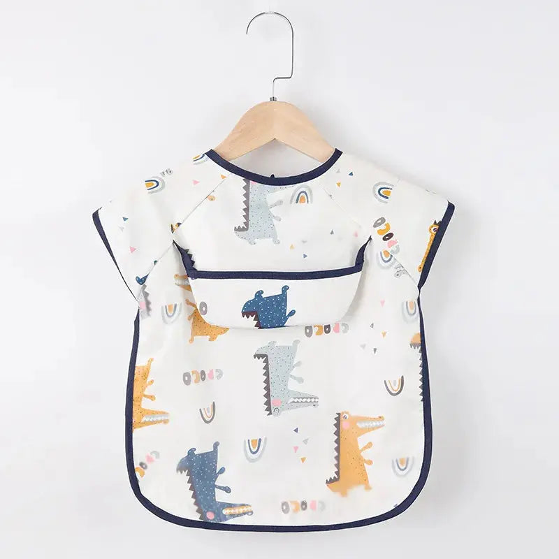Baby Kids Long Sleeve Scarf Waterproof Apron
