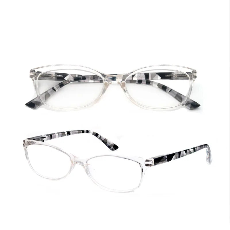Women Reading Glasses Oval Stylish Frame Readers Eyeglasses Spring Hinge Lightweight Wear Glasses for Female with Diopter