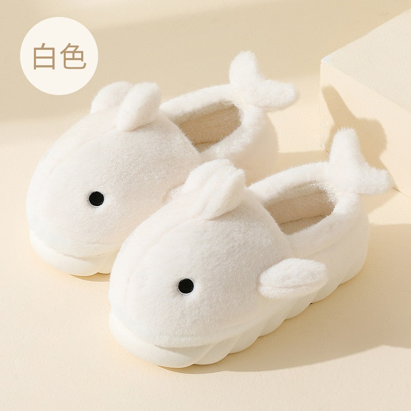 Pantuflas de tiburón suaves