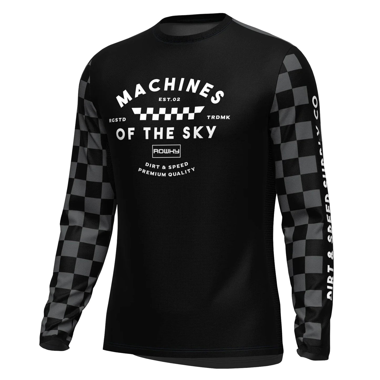 ROWKY Motorcycles Racing T-shirt Mtb Jersey Downhill Camiseta De Motocross Enduro Maillot Hombre Cycling Jersey Men Bike Shirts