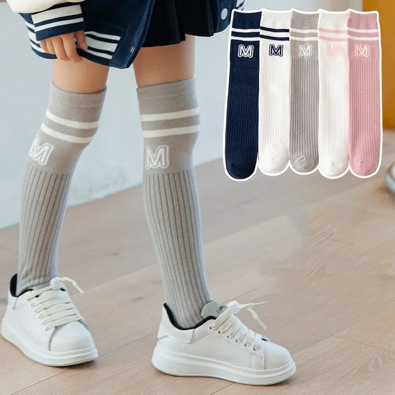 Kids' Letter Knee High Socks