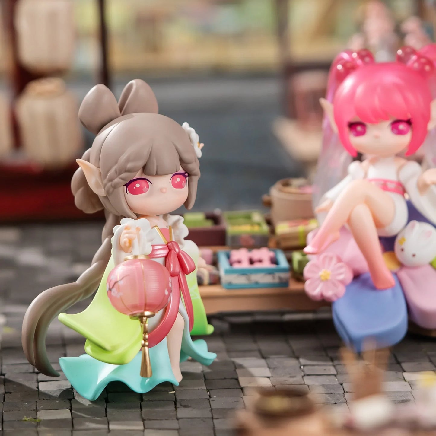 Rolife Suri Blind Box Suri's Lingfeng Town Action Figure Collectible Doll Toys Surprise Box Gift for Kids Friends Adults