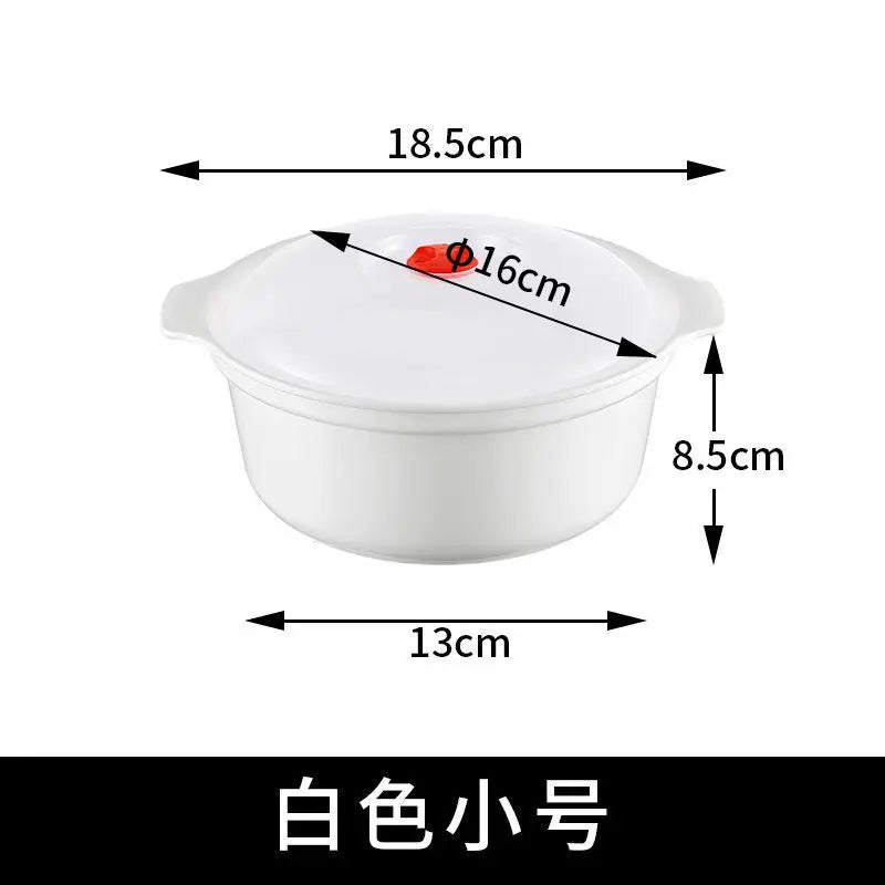 Microwave Oven Special Box Heated Soup Pot Rice Steamed Hot Steamed Buns with Lid Eco-friendly Food Grade Kitchen Tool