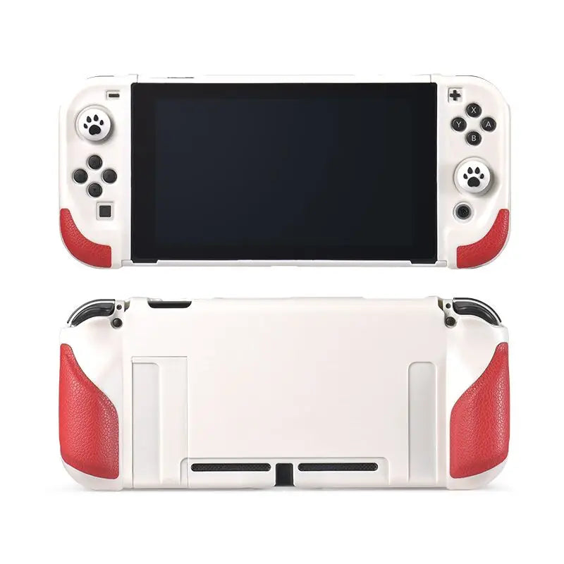 2023 New Switch OLED Case Game Console All-in-One Case Surface Silicone Oily Grip Color Clash